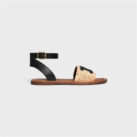 buy celine sandals|Celine black flat sandals.